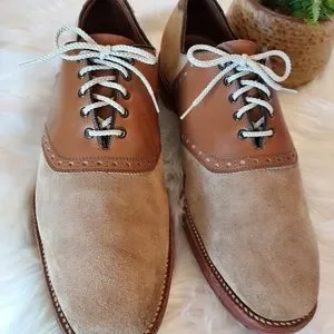 Allen Edmonds Oakmont Saddle Oxford Brown Leather/Tan Suede Vibram Comfort Sole Allen Edmonds | Shoes | Allen Edmonds Oakmont Saddle Oxford  main image 2